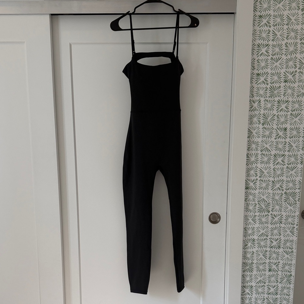 TEAL brand black medium long unitard